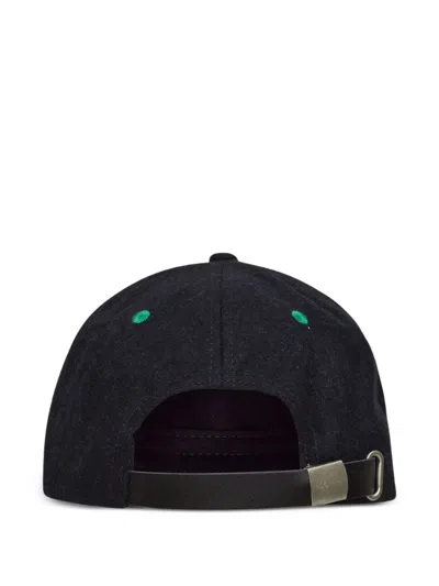 Brain Dead Batwing Logohead Flannel Hat In Gold