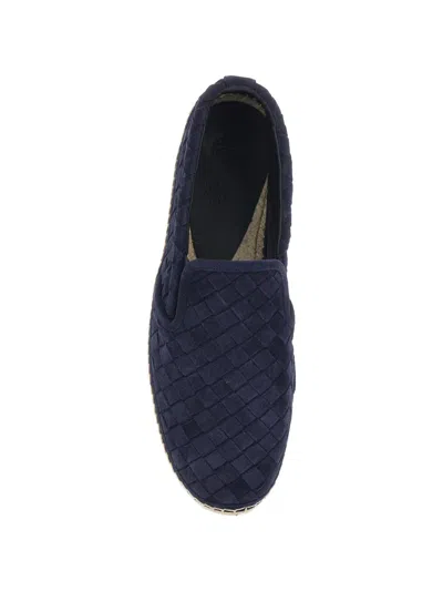Castaã±er Java Blue Espadrillas With Contrasting Stitching And Pull-tab At The Heel In Suede Man In Blue
