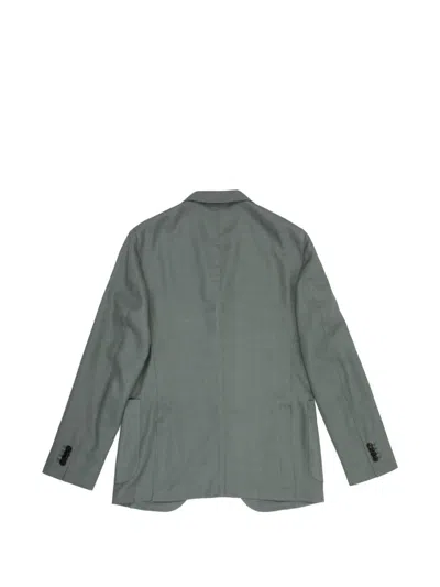 Boglioli Buttoned Wool Jacket In Green