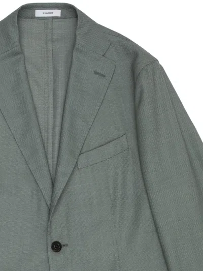Boglioli Buttoned Wool Jacket In Green