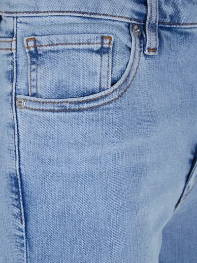 Frame Belt-loop Pocket Jeans In Blue