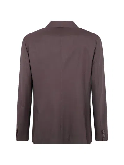 Paul Smith Patch-pocket Blazer In Brown