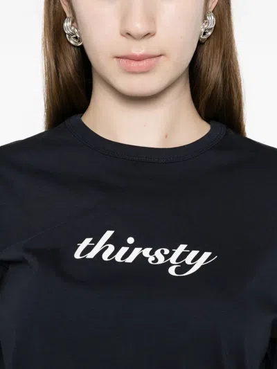 N°21 Thirsty T-shirt In Black