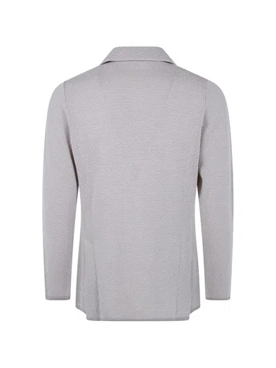 Lardini Texture Blazer In Gray
