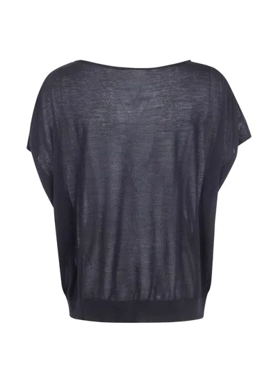 Nuur Oversized Short Sleeves T-shirt In Blue
