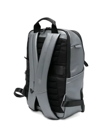 Piquadro Corner 2.0 Backpack In Silver