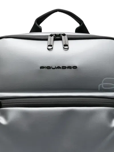 Piquadro Corner 2.0 Backpack In Silver