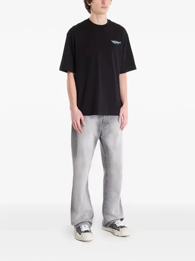 Off-white Off White Motif T-shirt In Black
