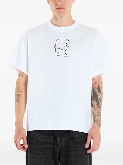 Brain Dead Logohead T-shirt In White