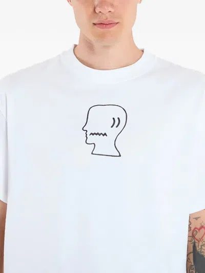 Brain Dead Logohead T-shirt In White