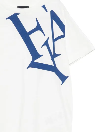 Fay Graphic-print T-shirt In White