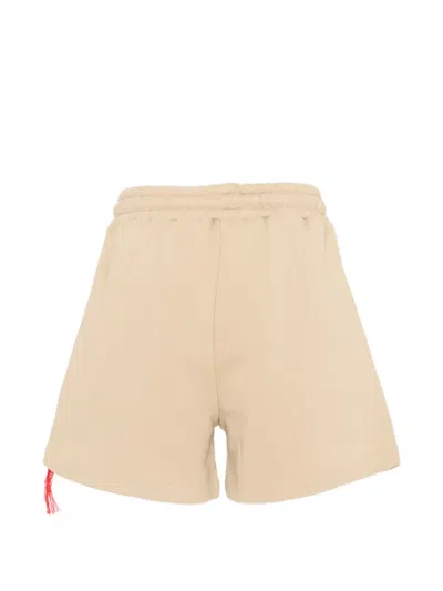 Msgm Drawstring Athletic Shorts In Neutral