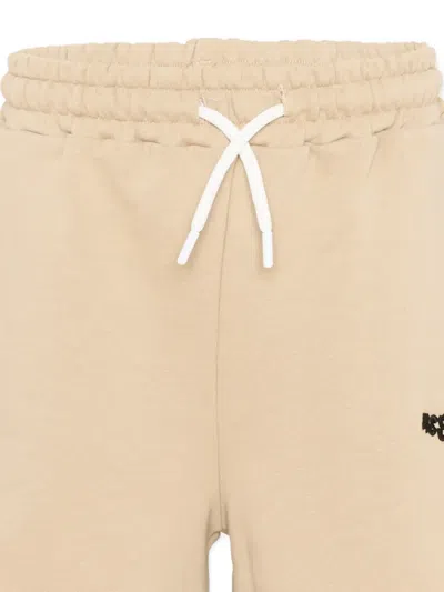 Msgm Drawstring Athletic Shorts In Neutral