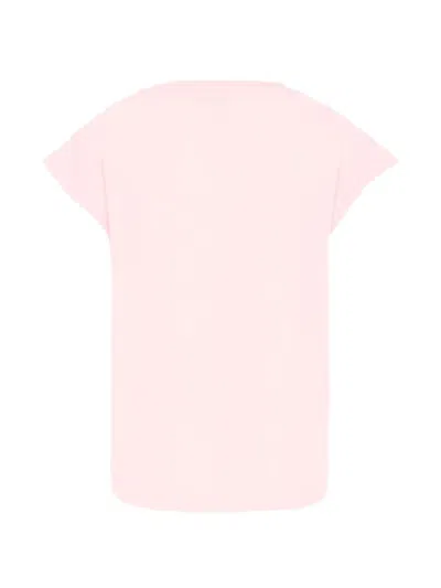 Msgm Logo T-shirt In Pink