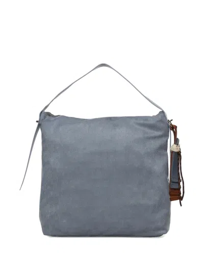 V73 Tassel Tote Bag In Blue