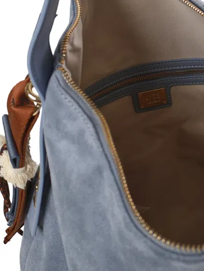 V73 Tassel Tote Bag In Blue