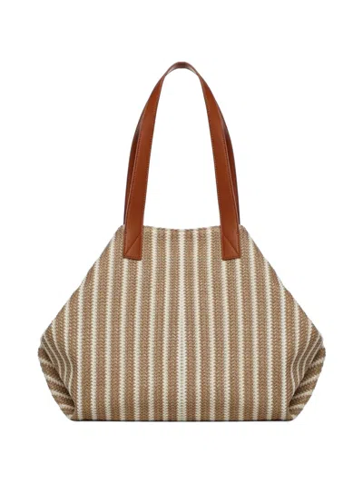 V73 Striped Shoulder Bag In Multi