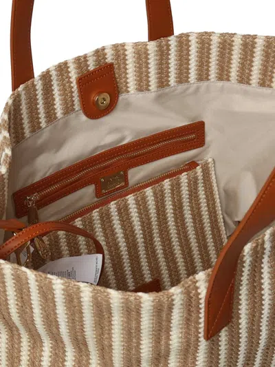 V73 Striped Shoulder Bag In Multi