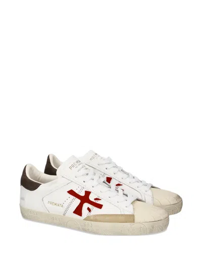 Premiata Logo Patch Sneakers In Multi
