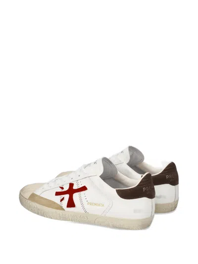 Premiata Logo Patch Sneakers In Multi