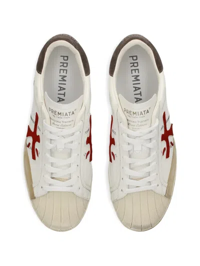 Premiata Logo Patch Sneakers In Multi