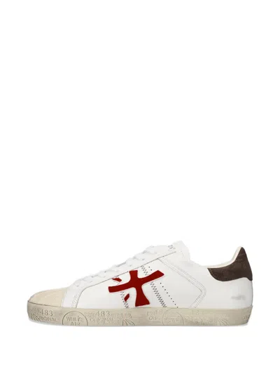 Premiata Logo Patch Sneakers In Multi