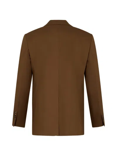 Dsquared2 Buttoned Blazer In Brown