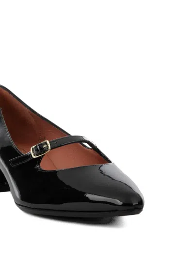 Status Pointed Leather Pumps In Black