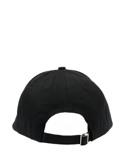 Msgm Embroidered-logo Cap In Black