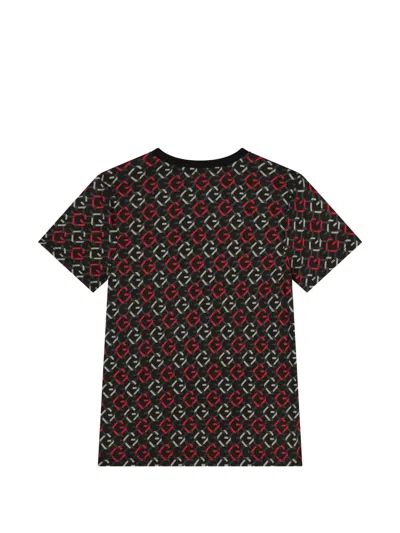 Guess Patterned T-shirt In Black