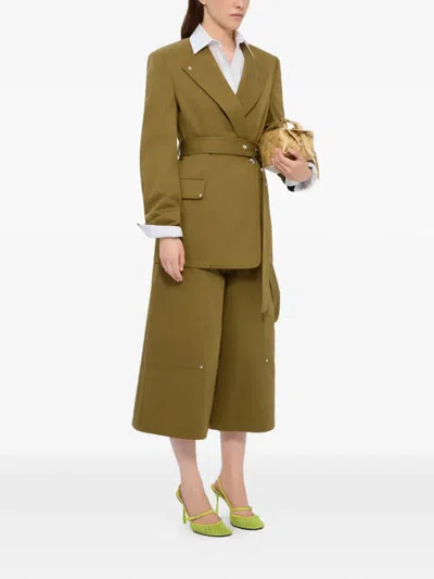 Msgm Peplum Shirt In White