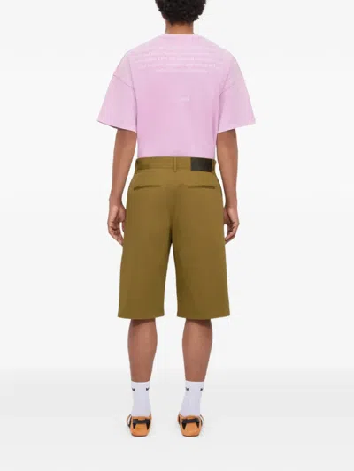Msgm Cargo-pocket Shorts In Green