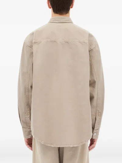 Msgm Buttoned Pocket Shirt In Gray