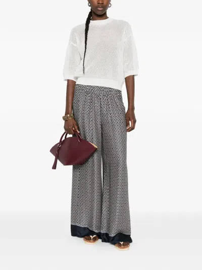 Peserico Patterned Trousers In Multi