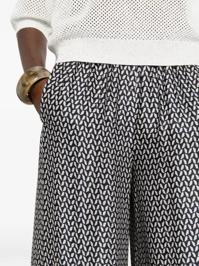 Peserico Patterned Trousers In Multi