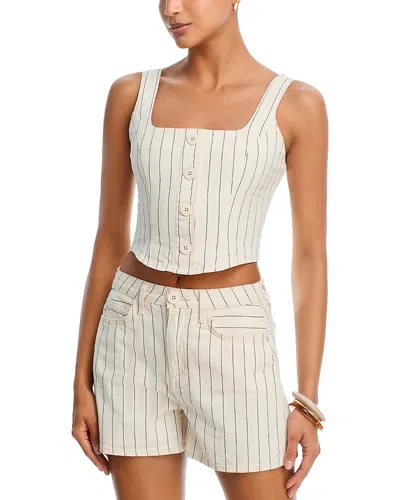 L'agence Saga Button Front Tank In White