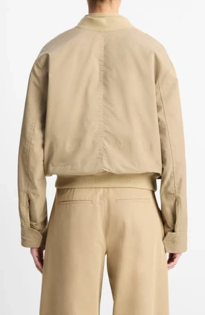 Vince Relaxed Technical Bomber Jacket In Brown