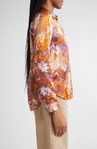 L'agence Tyler Silk Button-front Blouse