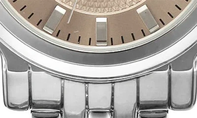 Perry Ellis Solar Mesh Strap Watch In Metallic