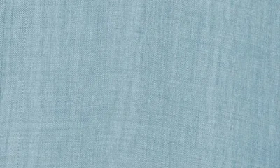 Max Studio Roll Tab Sleeve Popover Top In Blue