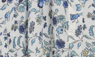 Max Studio Ruffle Collar Puff Shoulder Top In Multi