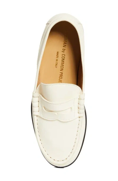 Common Projects Soft Penny Loafer In White