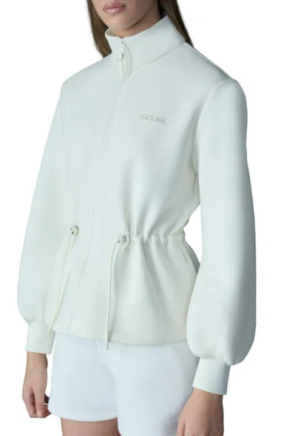Mackage Finola Double Face Jersey Jacket In White