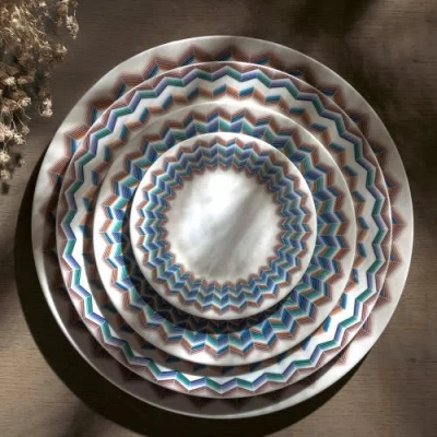 Missoni Soup Plate 2 Pcs. Set In Multi