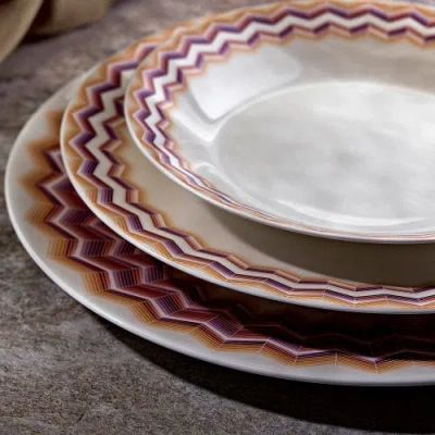 Missoni Soup Plate 2 Pcs. Set In Multi