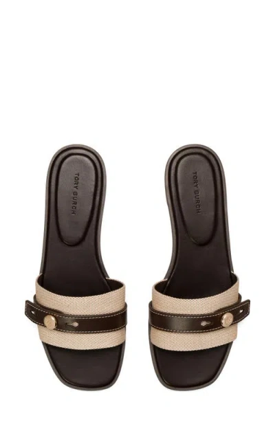 Tory Burch Beige Cotton Ovine Leather Rubber Thermoplastic Polyurethane Sandals In Neutral
