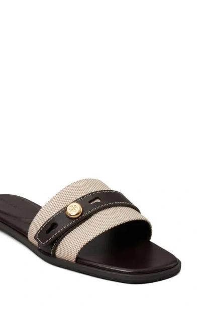 Tory Burch Beige Cotton Ovine Leather Rubber Thermoplastic Polyurethane Sandals In Neutral