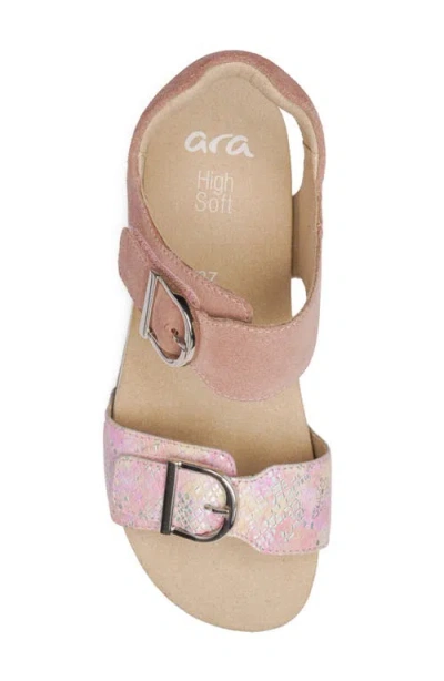 Ara Nova Platform Wedge Sandal In Pink