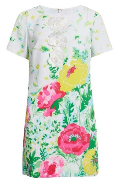 Lilly Pulitzer Edita Short Sleeve Shift Dress In Green