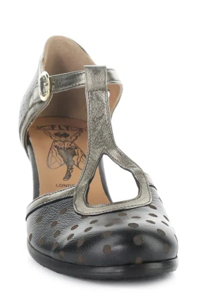Fly London Blef T-strap Pump In Multi
